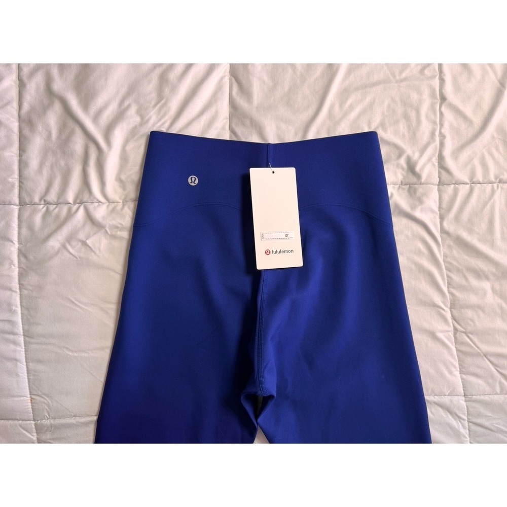 NEW Lululemon GLOW UP HR TIGHT 28" Size 8 Deep Sea Blue Workout Shaping NWT - Picture 7 of 9